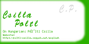 csilla poltl business card
